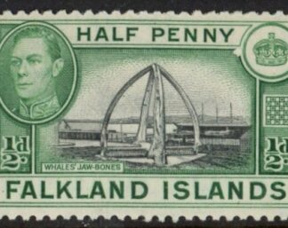 1938 Falkland Islands SG.146  ½d black and green U/M (MNH)