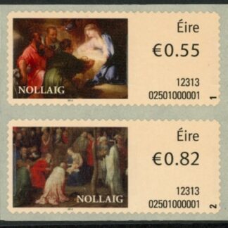 2012 Ireland M37-8 Christmas S/A Set of 2 values U/M (MNH)