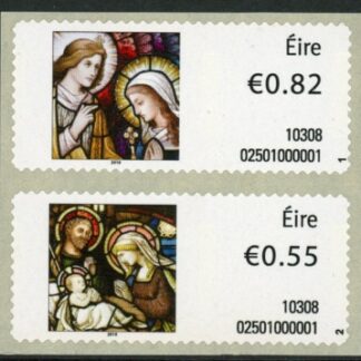 2010 Ireland M17-8 Christmas Set of 2 values U/M (MNH)