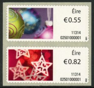 2011 Ireland M27-8 Christmas S/A  Set of 2 values U/M