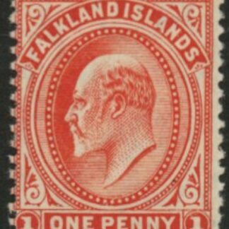1904  Falkland Islands  SG.44 1d vermilion U/M (MNH).