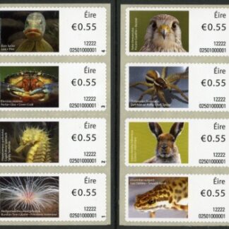 2012 Ireland M29-36 Animals & Marine Life (3rd Series) U/M (MNH)