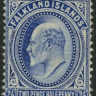 1904  Falkland Islands  SG.46 2½d ultramarine U/M (MNH).