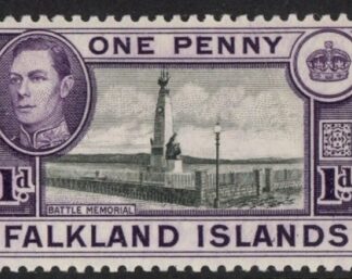 1938 Falkland Islands SG.148a 1d back & purple-violet Unmounted Mint