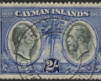1932 Cayman Islands SG.93 2s King William IV & KGV Used