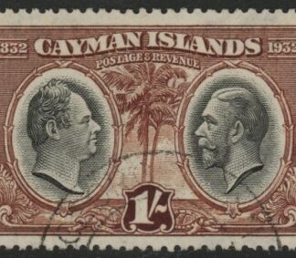 1932 Cayman Islands SG.92 1s King William IV & KGV Used