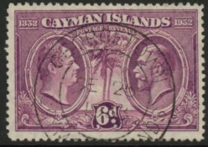 1932 Cayman Islands SG.91 6d King William IV & KGV Used