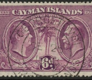 1932 Cayman Islands SG.91 6d King William IV & KGV Used