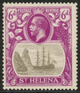 1927 St. Helena SG.104 6d grey & bright purple Unmounted Minrt