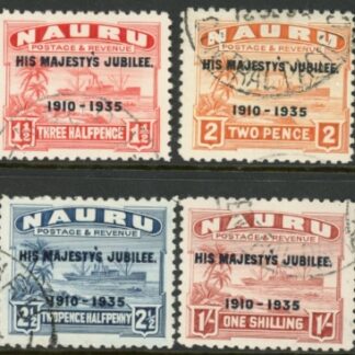 1935 Nauru SG.40-3 Silver Jubilee Set of 4 values Used