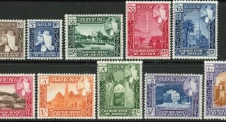 1954 Aden-Seiyen SG.29-38 Set of 10 values U/M (MNH)