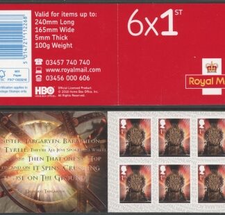 MB20  6 x 1st   'Game of Thrones'  SBP L/s.  ISP Walsall.