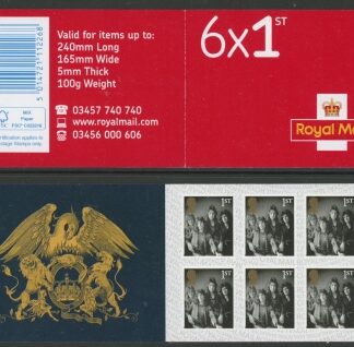 MB22  6 x 1st   'Queen'  SBP L/s.  ISP Walsall.