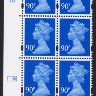 Y1741 (-)  90p ultramarine DLR  cyld. D1 right. U/M (MNH)