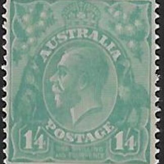 1932  Australia  SG.131  KGV 1/4d turquoise blue (ASC131A). lightly mounted mint.