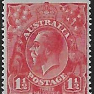 1924  Australia  SG.77  1½d  scarlet  variety 'flaw in right wattles' U/M (MNH)