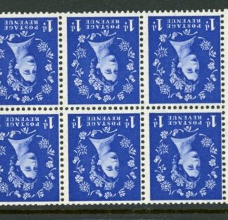 SB20a Tudor Crown 6 x 1d. wmk inverted perf I. (good perfs). U/M (MNH)