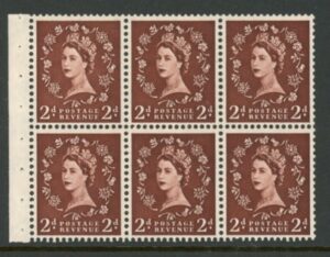 SB77 Edward Crown 6x2d red-brown , wmk. upright perf I (good perfs). U/M (MNH)