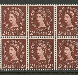 SB77 Edward Crown 6x2d red-brown , wmk. upright perf  I (good perfs). U/M (MNH)