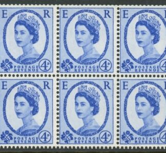 SB109c phos Crowns 6 x 4d 'Y' flaw row 2/2,  2 bands cyld.N3 no dot.perf I good perfs.U/M (MNH)