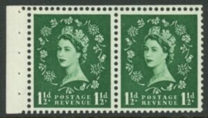 SB64 Edward Crown 2 x 1½d. wmk. upright perf E. (good perfs).U/M (MNH)