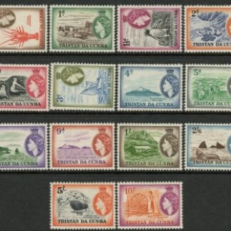 1954 Tristan Da Cunha SG.14-27 Definitives Set of 14 values Mounted Mint