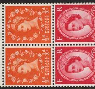 SB13 Crowns 2x½d. 2x 2½d,  wmk.sideways left. perf AP   good perfs.U/M (MNH)