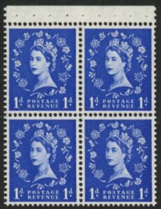 SB32 Crowns 4x1d, wmk. upright perf AP (trimmed. perfs). U/M (MNH)