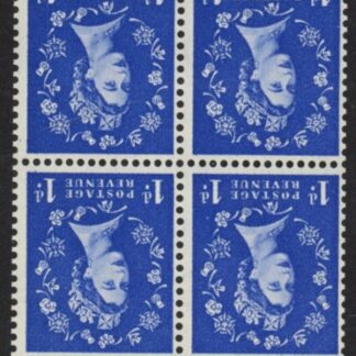 SB32a Crowns 4 x 1d,  inverted wmk. perf AP   good perfs.U/M (MNH)