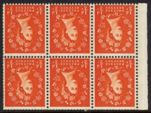 SB16a Crowns wmk 6x½d, wmk. inverted perf I (trimmed perfs) U/M (MNH)
