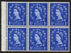 SB40 Crowns phos. 4 x 1d. wmk. upright perf I. good perfs.U/M (MNH)