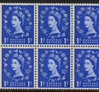 SB40 Crowns phos.  4 x 1d. wmk. upright perf I. good perfs.U/M (MNH)