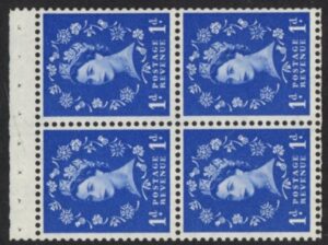 SB34a Crowns 4 x 1d,  whiter paper. sideways right wmk. perf AP good perfs.U/M (MNH)