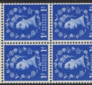 SB34a Crowns 4 x 1d,  whiter paper. sideways right wmk. perf AP good perfs.U/M (MNH)